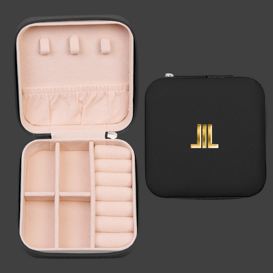 LaBoulaye Travel Case Jewelry Protector, Liberty Green & Black