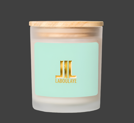 LaBoulaye Bougie, Frosted Glass Candle 11 oz